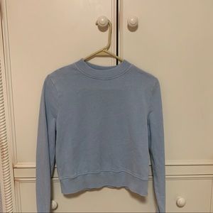 Blue crew neck